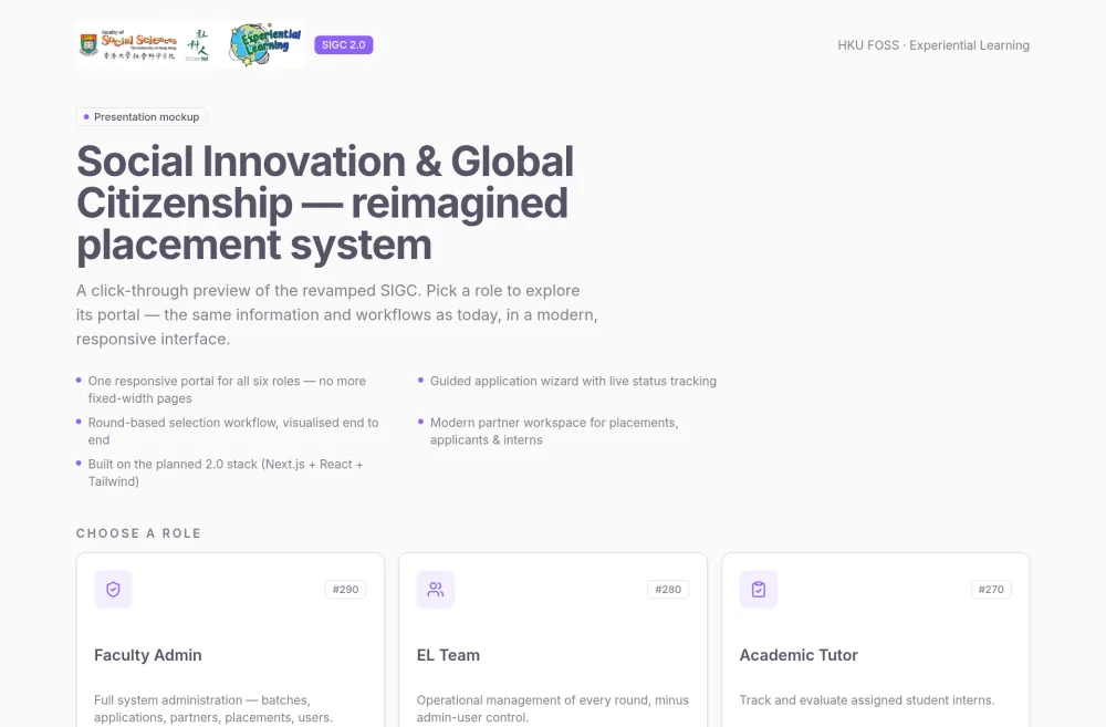Experiential learning placement system